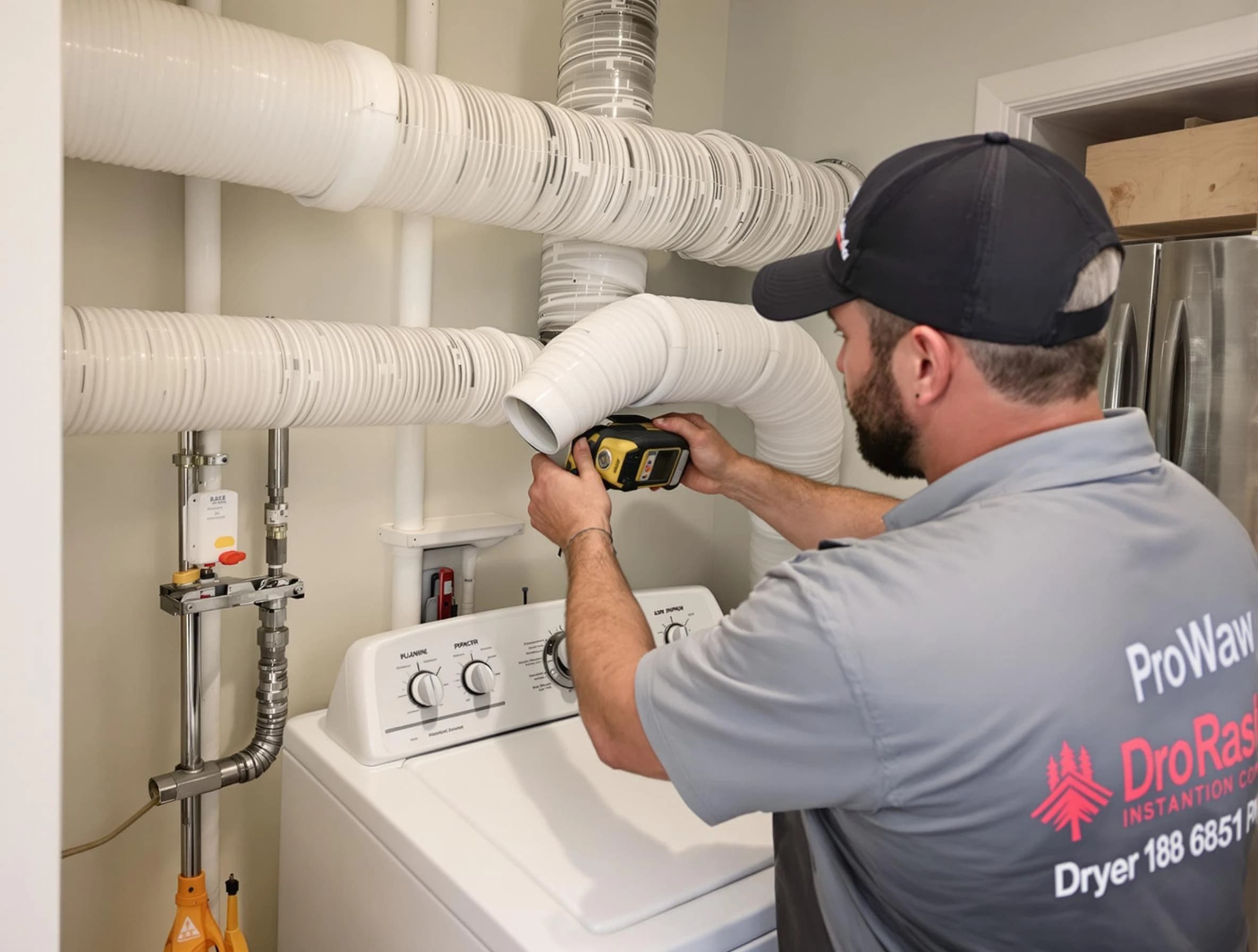 Professional dryer vent hose installation by Somerville Dryer Vent Cleaning in Somerville